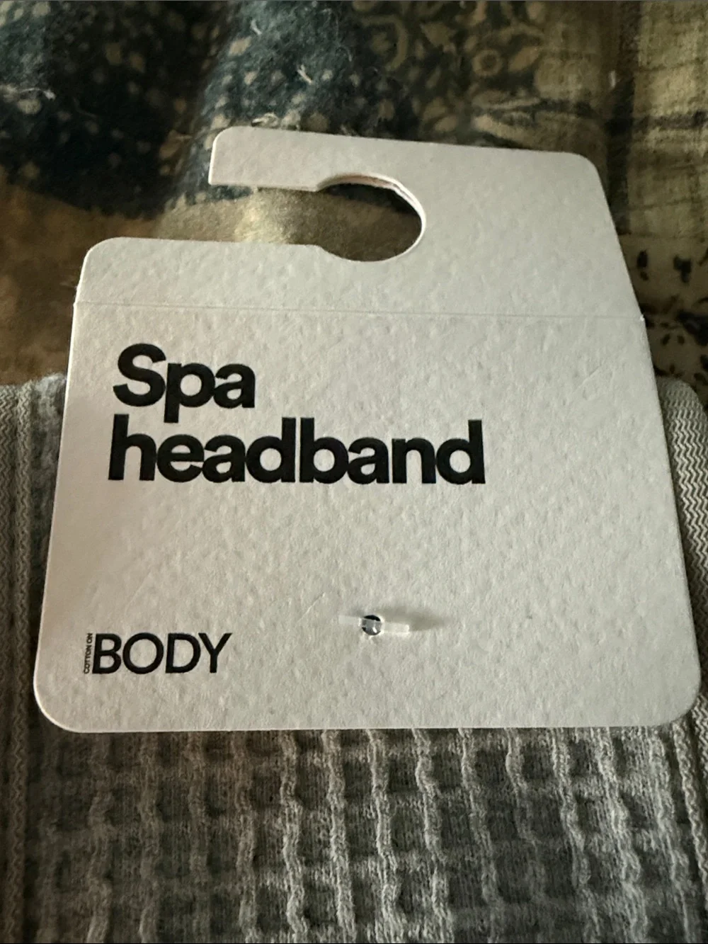 NWT CottonOn Wide Elastic Headband in Light Gray - Spa Headband